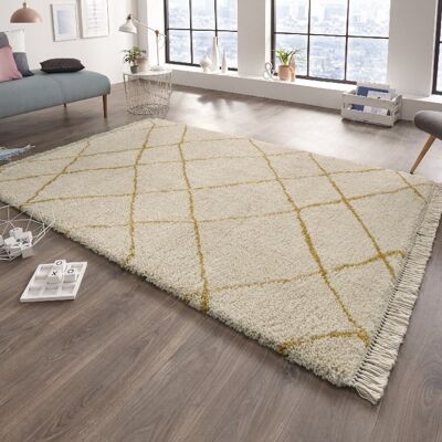 Design high-pile carpet Primrose with fringes