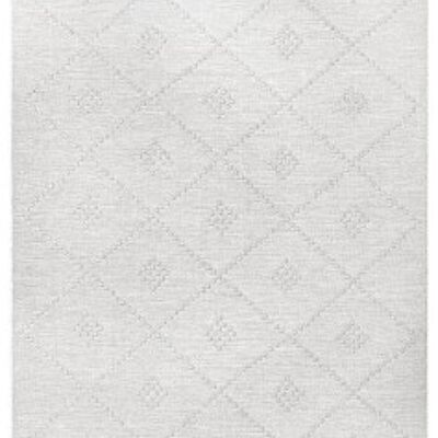 Flat-weave rug in a hand-knotted macrame look Kaipa