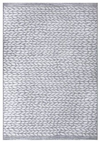 Tapis tissé à plat aspect macramé noué à la main Pangala 1