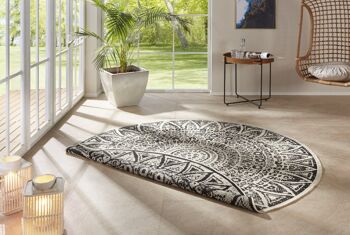 Tapis réversible tissé à plat pour intérieur et extérieur Lilja 3