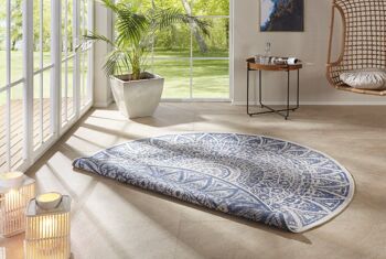 Tapis réversible tissé à plat pour intérieur et extérieur Lilja 2