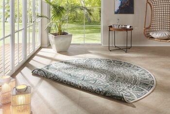 Tapis réversible tissé à plat pour intérieur et extérieur Lilja 1