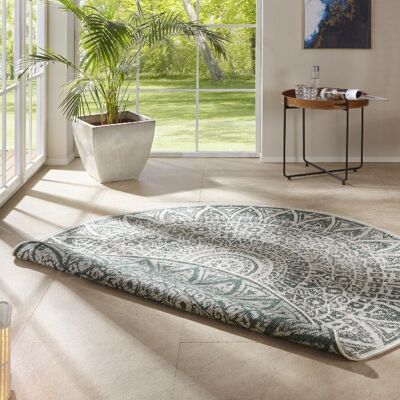 Flat-woven reversible carpet for indoor and outdoor Lilja