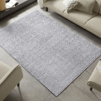 Tapis Shaggy Uni Amélie Gris