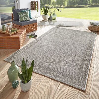 Outdoor rug flat weave Ocean