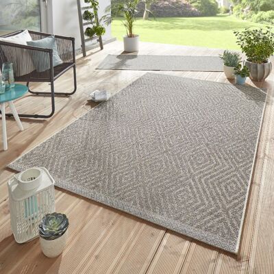 Outdoor rug flat weave Sea