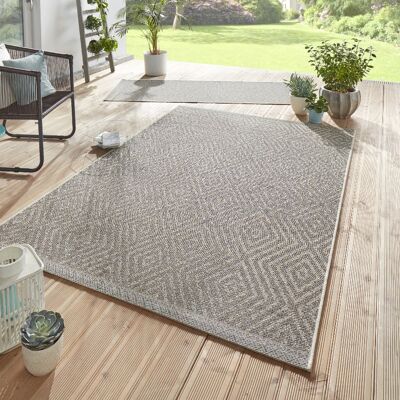 Outdoor rug flat weave Sea