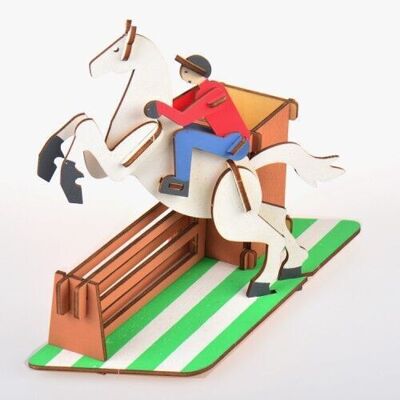 Building Kit Pencil Box Concours Hippique/ Horse Riding Color