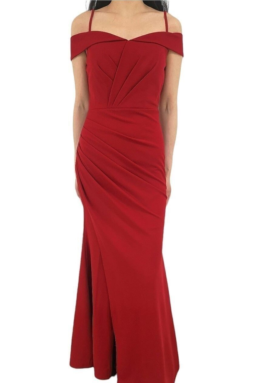 Robe de soirée moulante Bordeaux rouge