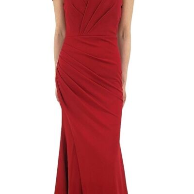 Burgundy Red Bodycon Evening Dress