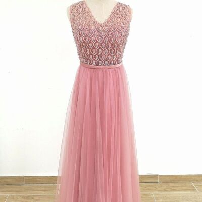 Pink tulle ceremony dress