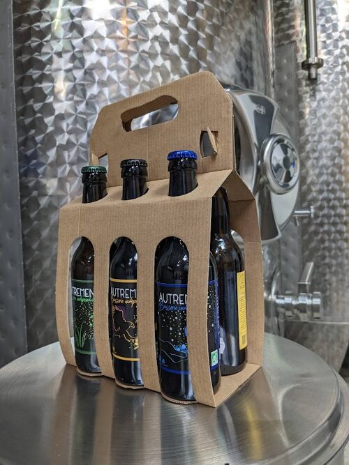 Valisette sixpack à offrir - 6 bières 33cl bio de la brasserie Autrement