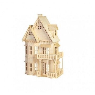 Building kit Dollhouse 'Gothic House'- small 1:36- lasercutting (luxury packaging)