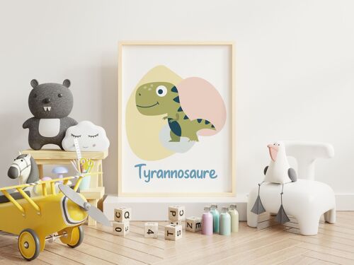 Tyrannosaurus poster 30x40cm - Made in France (sans cadre)
