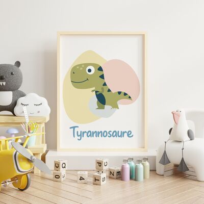 Tyrannosaurus Poster 30x40cm - Made in France (ungerahmt)