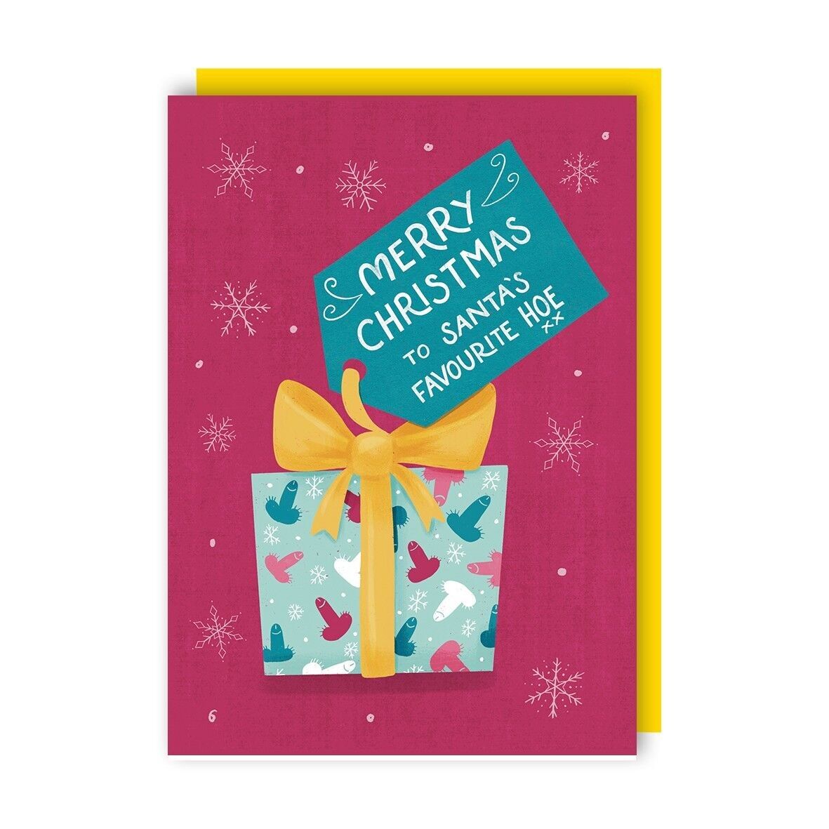 Confezione da 6 cartoline di Natale Fave Hoe