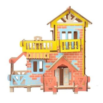 Kit de construction Maison avec toit terrasse couleur 1