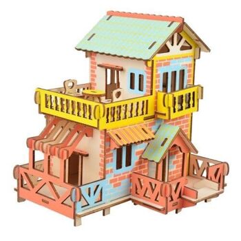 Kit de construction Maison avec toit terrasse couleur 2