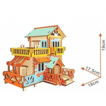 Kit de construction Maison avec toit terrasse couleur 4