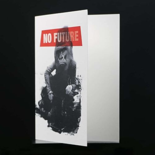 Carte Double - No Future - Gorille