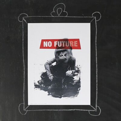 Poster 30x40cm No Future-Gorilla