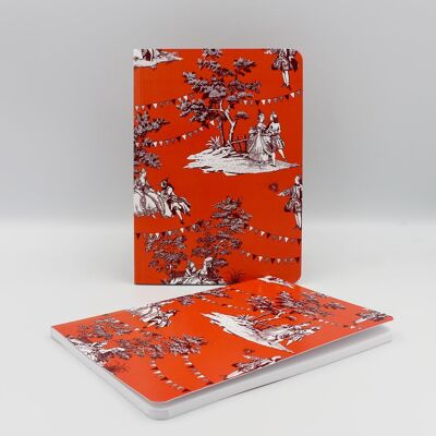 Cuaderno Les Fêtes Galantes - Naranja