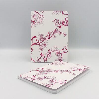 Quaderno Les Fêtes Galantes - Pinguini magenta