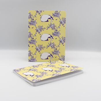 Carnet Blaireau Violet et Jaune