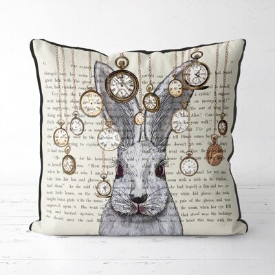 Rabbit Pillow, Rabbit Time, Cushion, 45x45cm