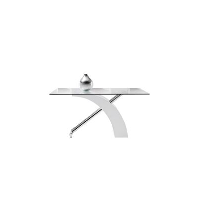 MESA DE COMEDOR CLARITY TRANSP/BLANCA