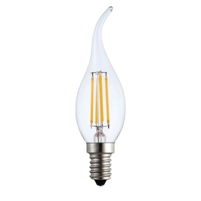 BOMBILLA VELA LED FILAMENTO E14 6W 2700K