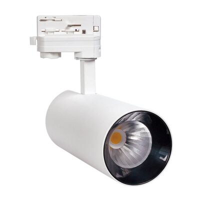 FOCO CARRIL TRIFáSICO LED COB 30W 4000K BLANCO