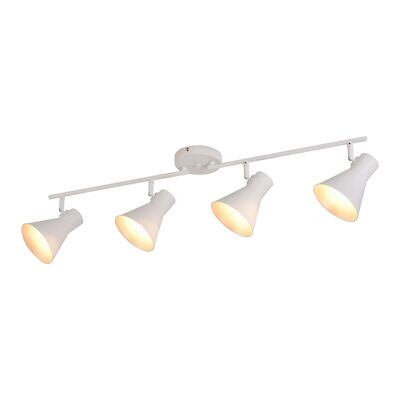 REGLETA DECORATIVA 4 LUCES CLARENCE BLANCO