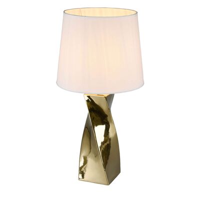 LámparaDE MESA HARPER CERáMICA ORO 68CM