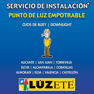 INSTALACIóN 3 PUNTOS DE LUZ EMPOTRABLES