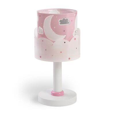 LámparaDE MESA INFANTIL MOON E14 ROSA