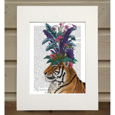 Hot House Tiger 2, Book Print, Art Print, Wall Art