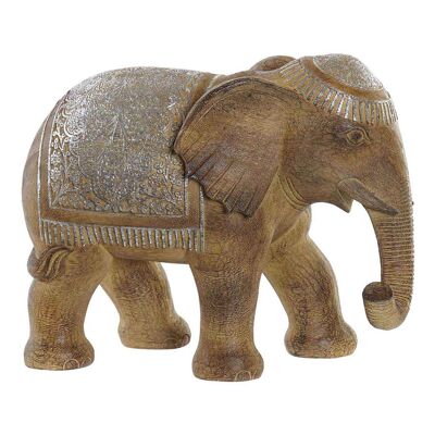 FIGURA RESINA ELEFANTE MARRON