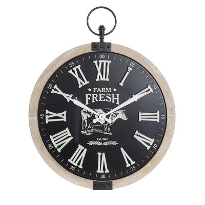 RELOJ PARED METAL MDF FARM FRESH