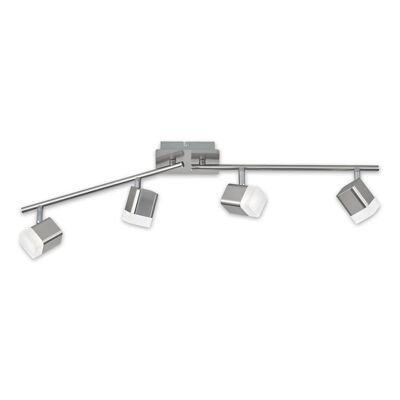 FOCO 4 LUCES LED 4x4 W 3000K METAL NÃQUEL ALPHONSE