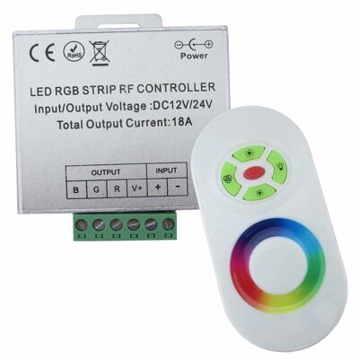 CONTROLADOR TIRA RGB 12V/24V 18 AMPERIOS