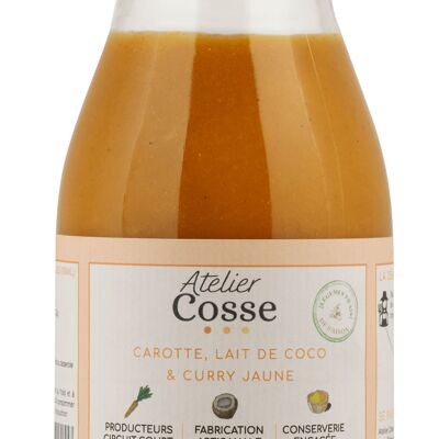 Soupe carottes, lait de coco et curry jaune BIO 0,25L