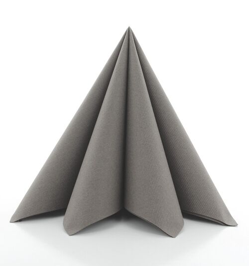 Einweg Serviette Beige-Grey aus Linclass® Airlaid 40 x 40 cm, 12 Stück