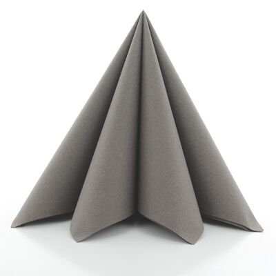 Einweg Serviette Beige-Grey aus Linclass® Airlaid 40 x 40 cm, 12 Stück