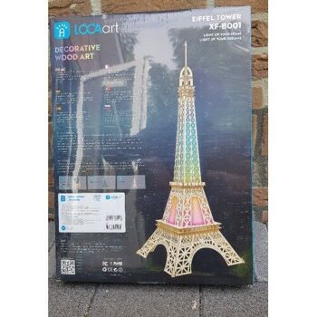 Kit de construction Tour Eiffel super grande (106 cm.) avec éclairage 3