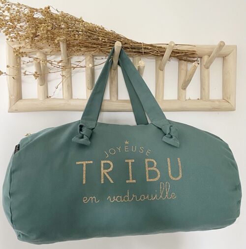 Sac Polochon eucalyptus - Joyeuse Tribu en Vadrouille