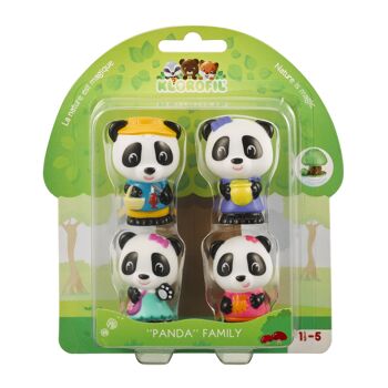 Ensemble de jeu Klorofil famille Panda 2