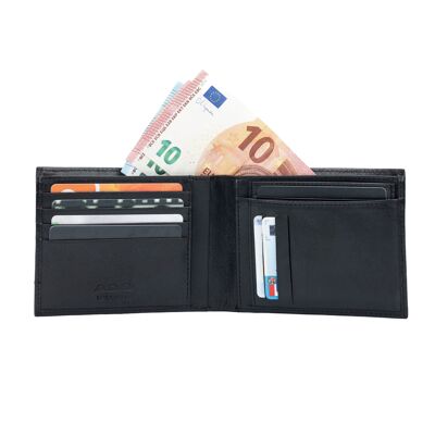 K11006AB | Men's Wallet in Genuine Leather Col. Black
