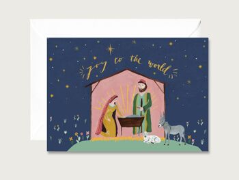 Carte de Noël "Nativité" 1