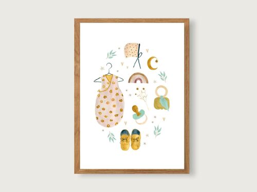 Poster Baby A3 | Print | Kinderposter | Kunstdruck | Kinderzimmer | Kind | Baby | Illustration | Geschenk | Geburt